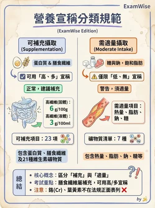 營養 - 食品標示與營養宣稱法規 - AI 圖文解析預覽