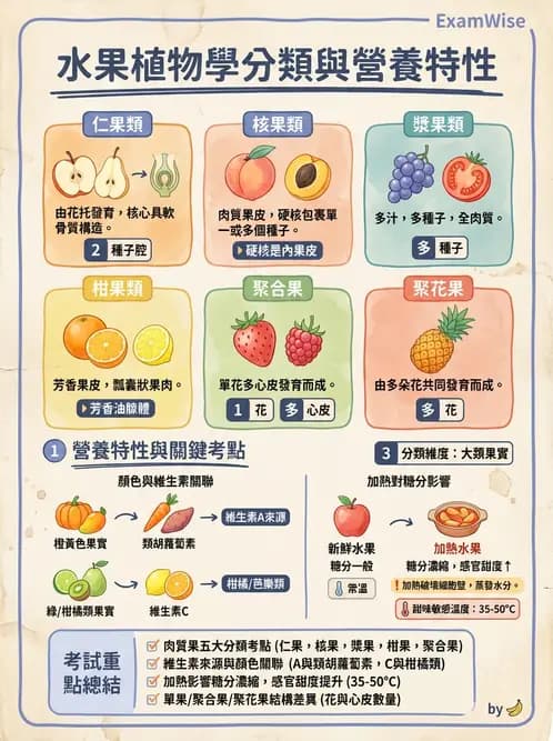 營養 - 動植物性食材製備原理 - AI 圖文解析預覽