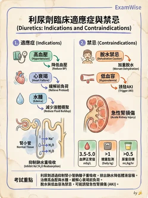 營養 - 腎臟與泌尿生理學 - AI 圖文解析預覽