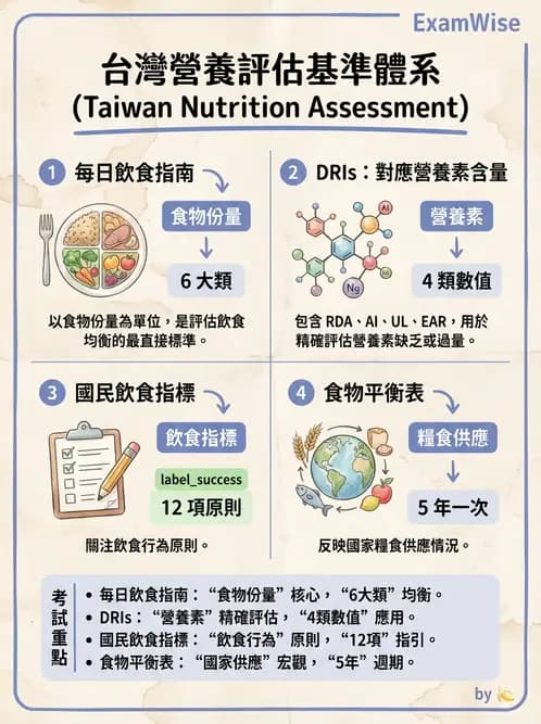 營養 - 膳食調查方法 - AI 圖文解析預覽