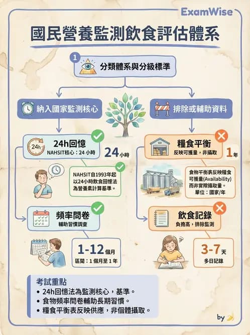 營養 - 膳食調查方法 - AI 圖文解析預覽