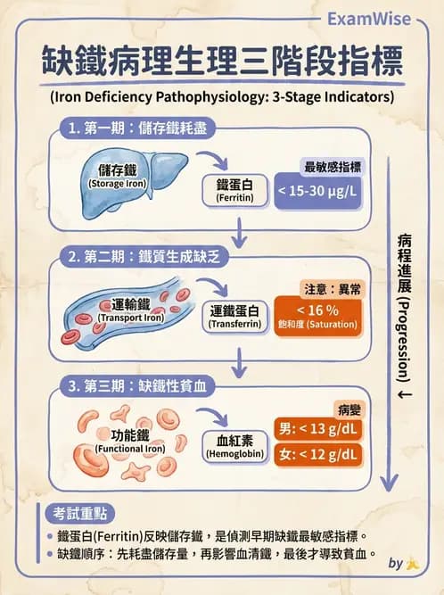 營養 - 生化指標與營養缺乏 - AI 圖文解析預覽