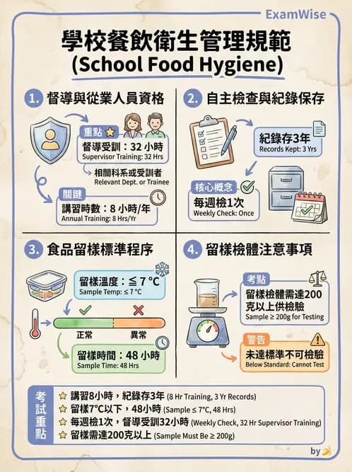 營養 - 製程衛生規範、標示法規與供應管理 - AI 圖文解析預覽