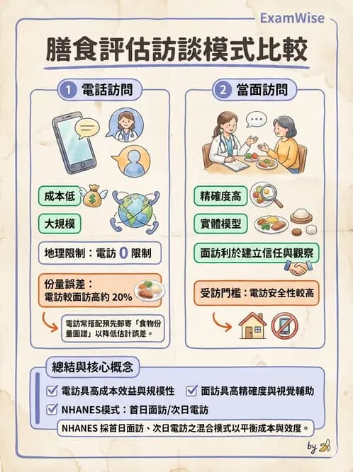 營養 - 膳食調查方法 - AI 圖文解析預覽