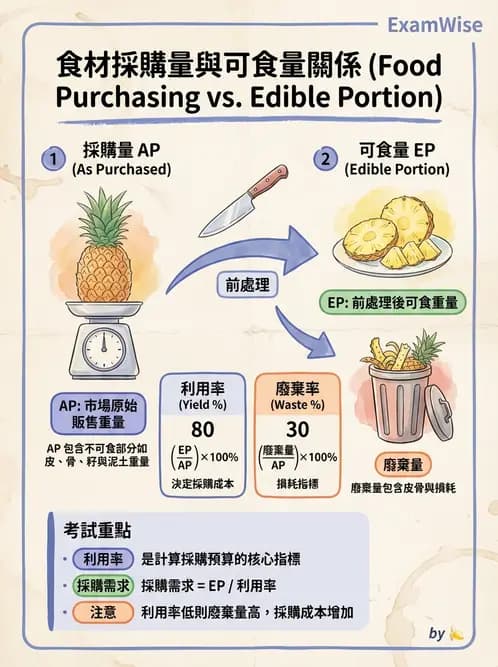 營養 - 食材用量計算與食物代換 - AI 圖文解析預覽