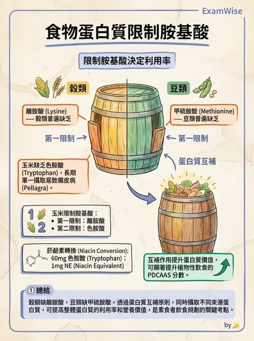 營養 - 蛋白質消化吸收與品質評估 - AI 圖文解析預覽