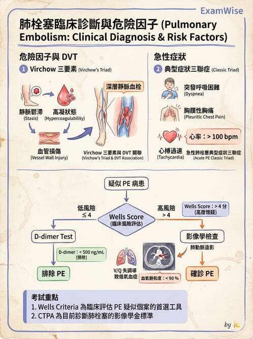 專師 - 肺栓塞與其他肺疾 - AI 圖文解析預覽