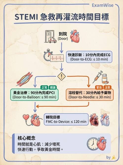 專師 - 急性心肌梗塞與處置 - AI 圖文解析預覽