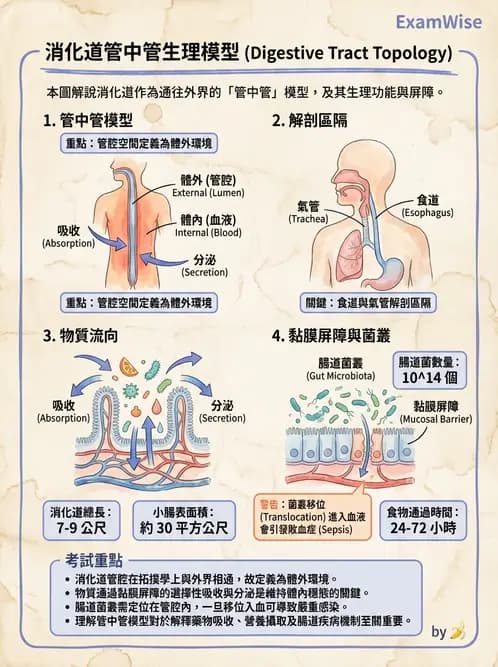 營養 - 消化系統生理學 - AI 圖文解析預覽