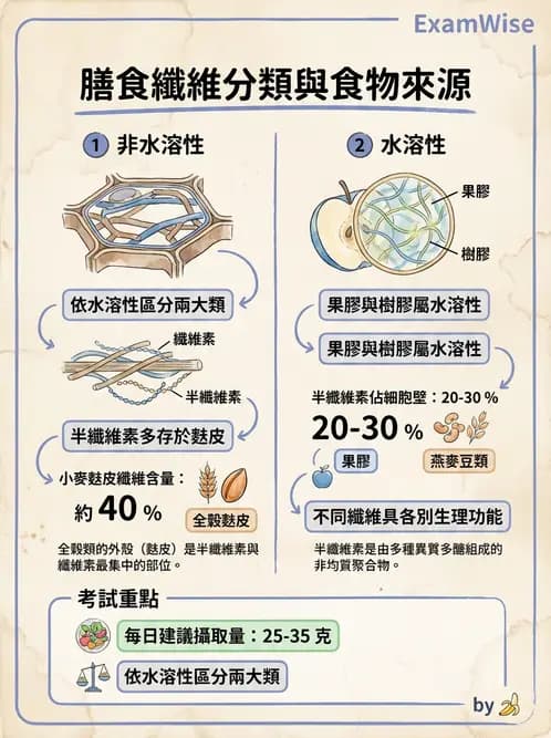 營養 - 醣類結構與膳食纖維 - AI 圖文解析預覽
