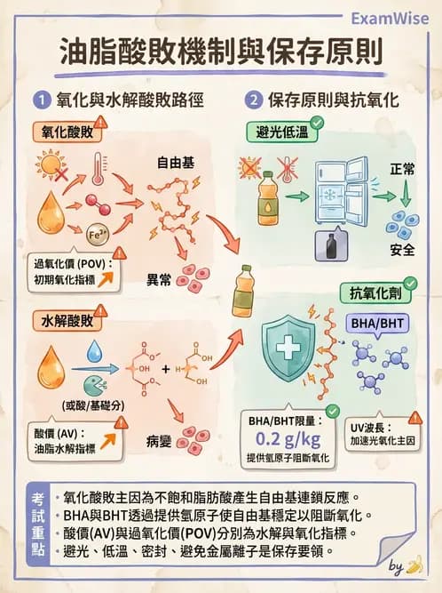 營養 - 脂肪酸種類與必需脂肪酸 - AI 圖文解析預覽