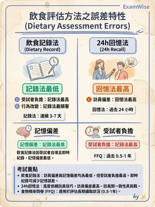 營養 - 膳食調查方法 - AI 圖文解析預覽