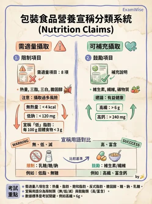 營養 - 食品標示與營養宣稱法規 - AI 圖文解析預覽