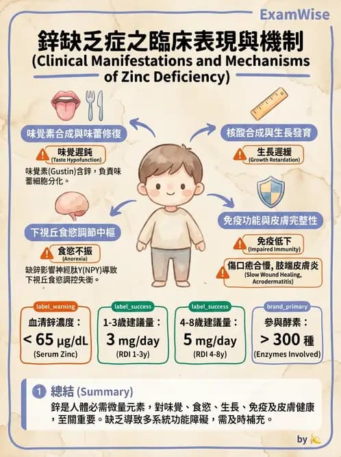 營養 - 鋅與銅營養 - AI 圖文解析預覽