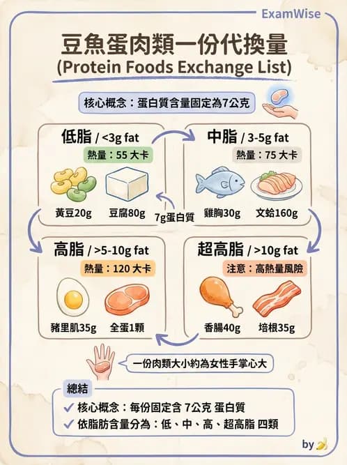 營養 - 食材用量計算與食物代換 - AI 圖文解析預覽