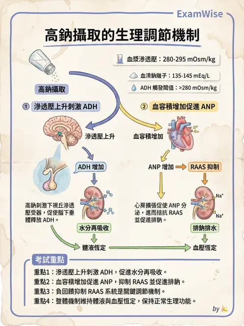 營養 - 腎臟與泌尿生理學 - AI 圖文解析預覽
