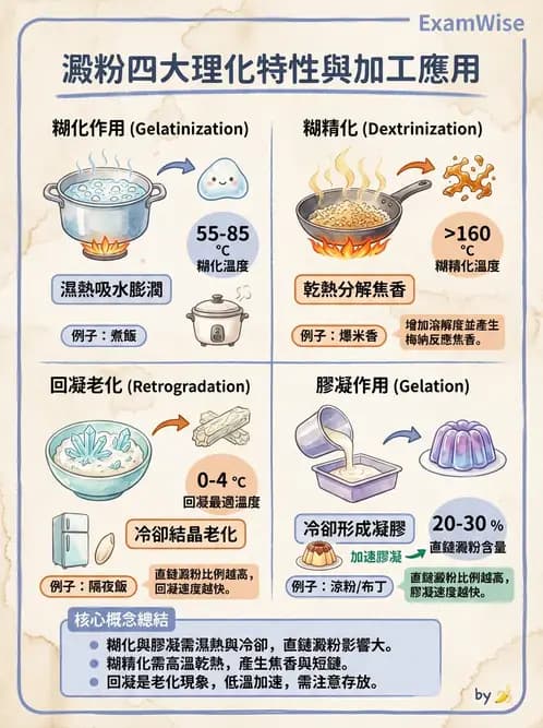 營養 - 穀類、澱粉與麵粉製備原理 - AI 圖文解析預覽