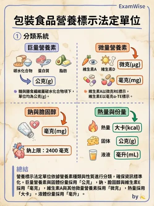 營養 - 營養標示與食品法規 - AI 圖文解析預覽