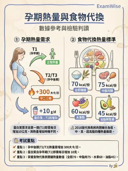 營養 - 食材用量計算與食物代換 - AI 圖文解析預覽