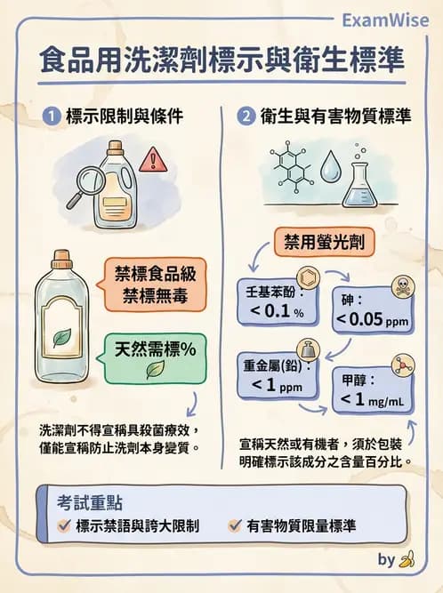 營養 - 食品用洗潔劑與殺菌消毒 - AI 圖文解析預覽