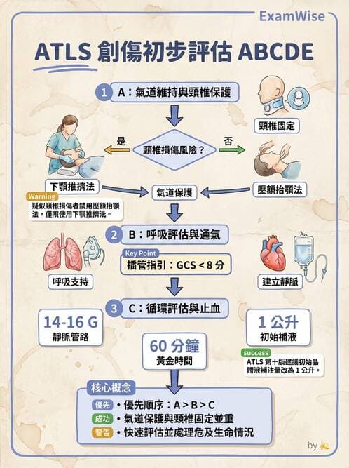 專師 - 創傷初評與呼吸道 - AI 圖文解析預覽