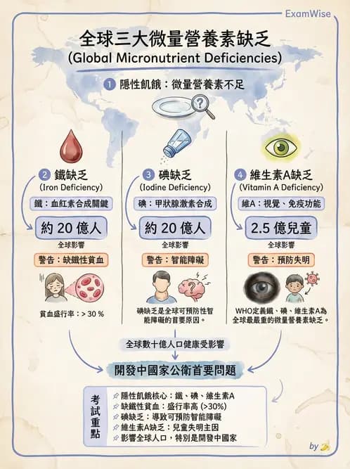 營養 - 國際營養議題與糧食安全 - AI 圖文解析預覽