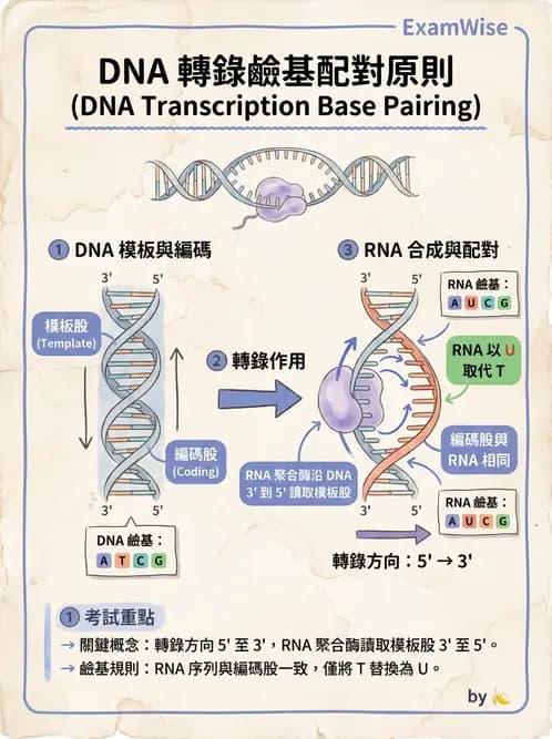 營養 - 核酸與基因表現 - AI 圖文解析預覽
