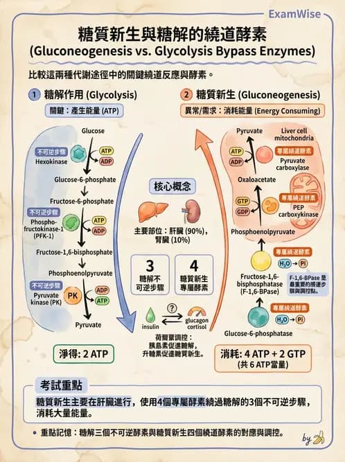 營養 - 醣類代謝 - AI 圖文解析預覽