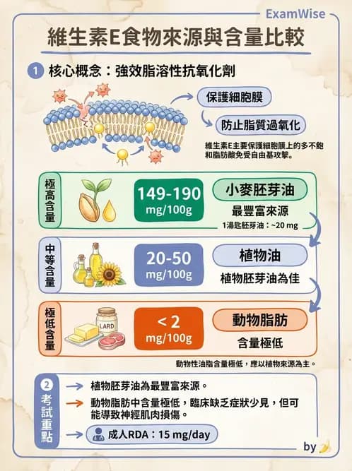 營養 - 維生素E - AI 圖文解析預覽