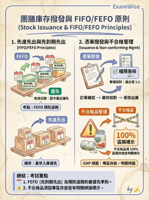 營養 - 庫房管理、食材貯存與盤點 - AI 圖文解析預覽