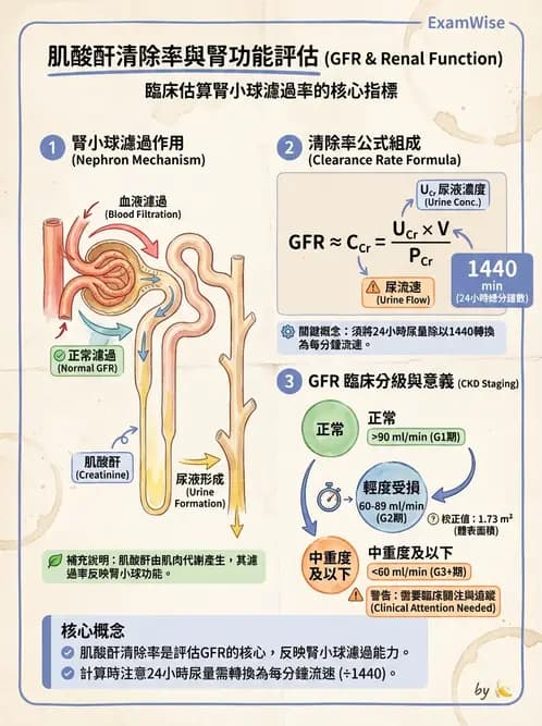 營養 - 腎臟與泌尿生理學 - AI 圖文解析預覽