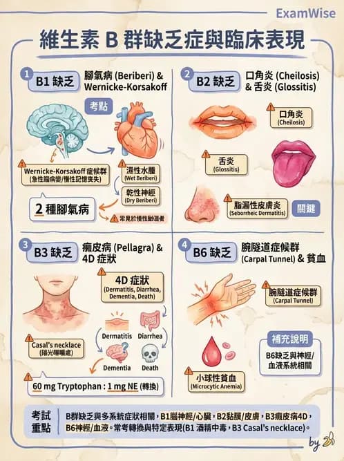 營養 - 能量代謝相關B群維生素 - AI 圖文解析預覽