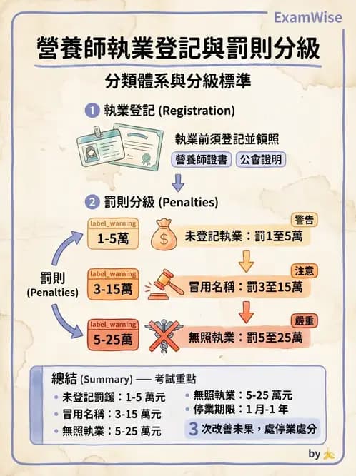 營養 - 營養師法規與執業規範 - AI 圖文解析預覽