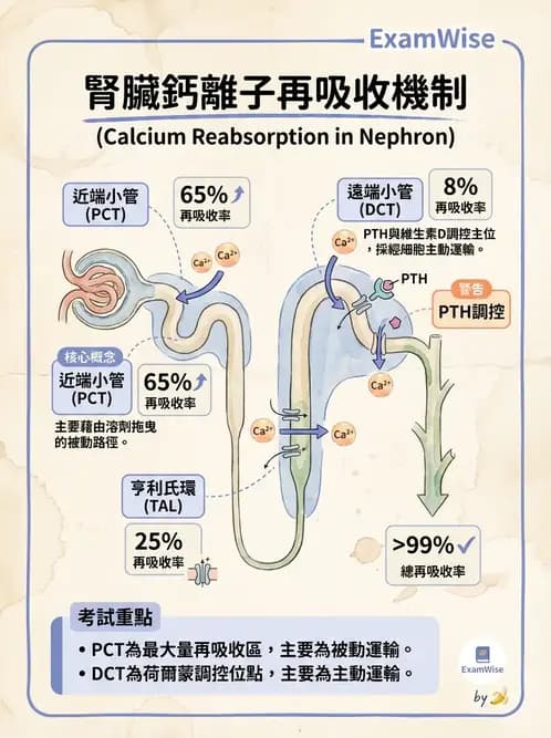 營養 - 腎臟與泌尿生理學 - AI 圖文解析預覽