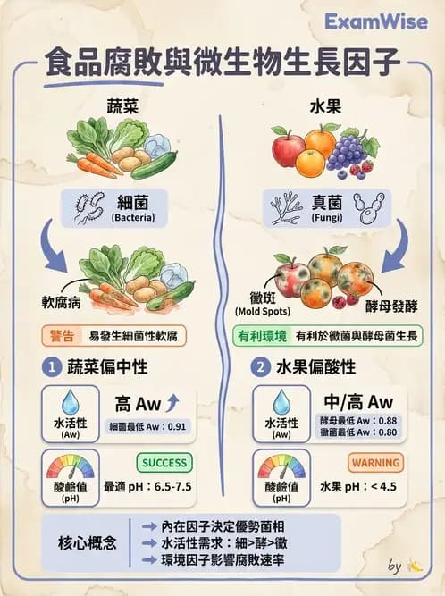 營養 - 食品腐敗微生物學 - AI 圖文解析預覽
