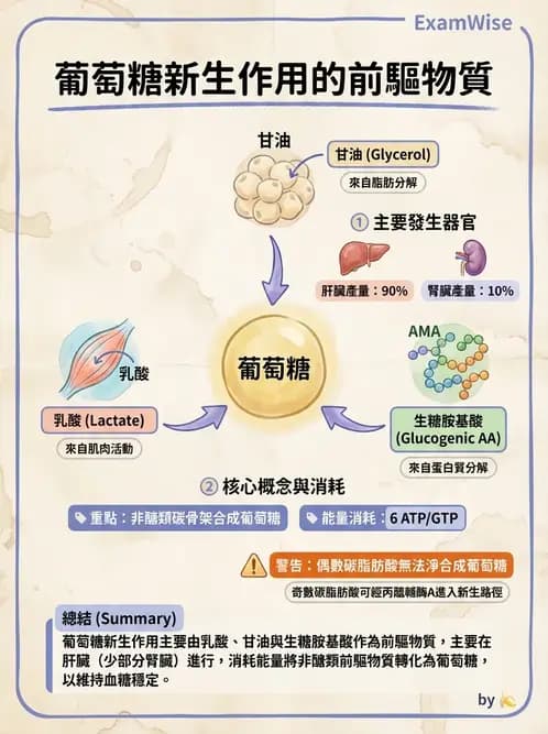 營養 - 醣類代謝 - AI 圖文解析預覽