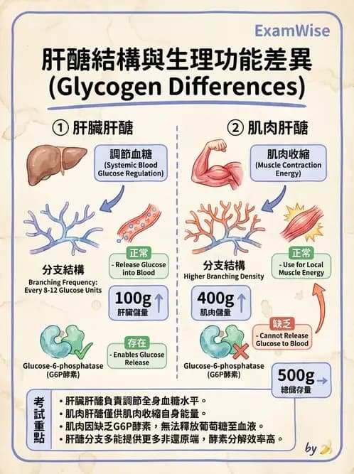 營養 - 醣類代謝路徑 - AI 圖文解析預覽