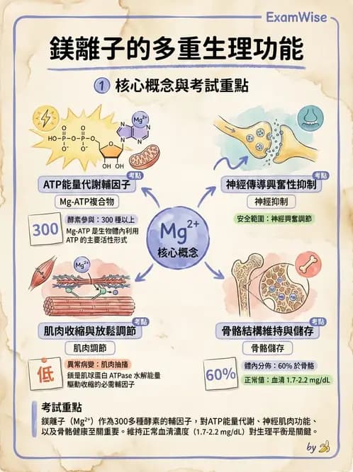 營養 - 巨量礦物質營養素 - AI 圖文解析預覽