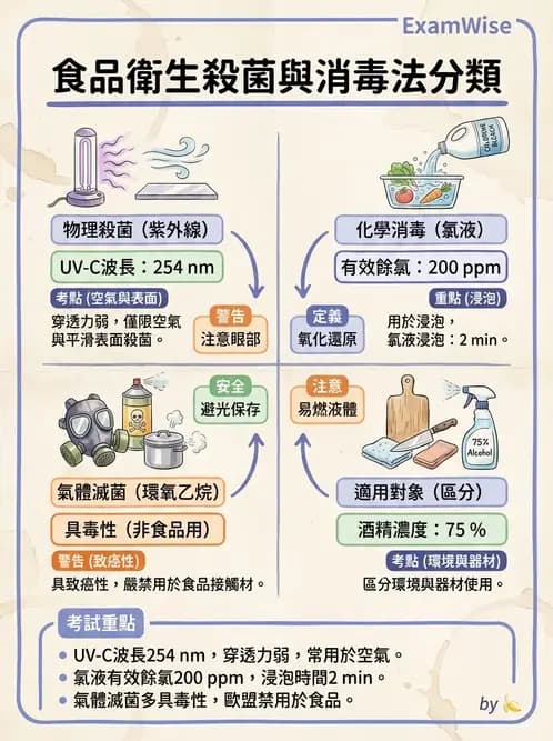 營養 - 食品用洗潔劑與殺菌消毒 - AI 圖文解析預覽