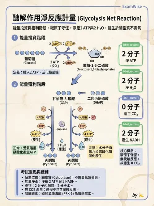 營養 - 醣類代謝 - AI 圖文解析預覽