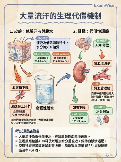 營養 - 腎臟與泌尿生理學 - AI 圖文解析預覽