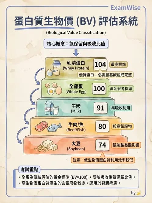 營養 - 蛋白質消化吸收與品質評估 - AI 圖文解析預覽