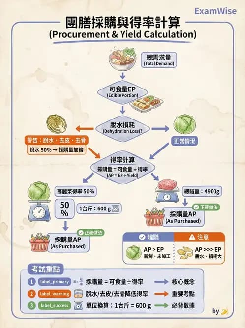 營養 - 食材用量計算與食物代換 - AI 圖文解析預覽