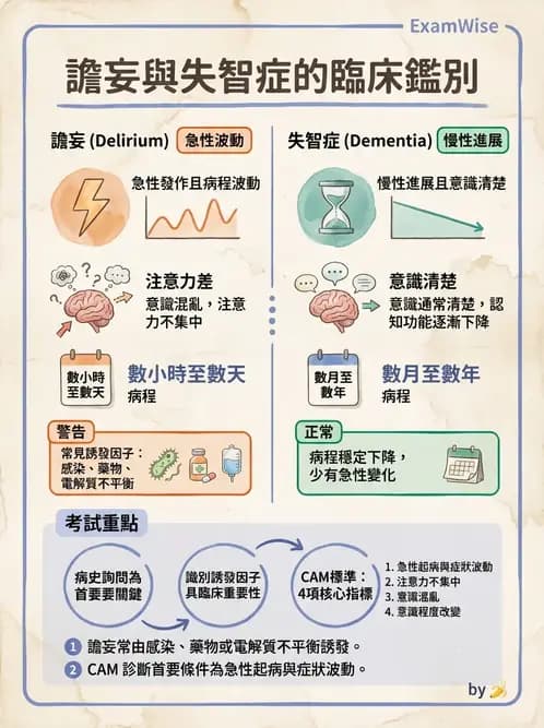 專師 - 譫妄與意識評估 - AI 圖文解析預覽
