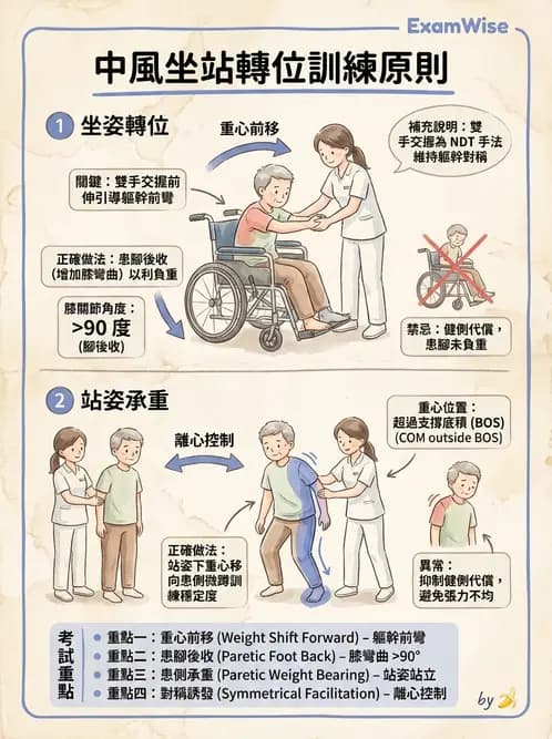 物治 - 腦中風姿勢控制平衡與轉位 - AI 圖文解析預覽