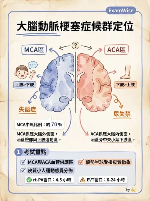 物治 - 腦中風病理與血管解剖 - AI 圖文解析預覽