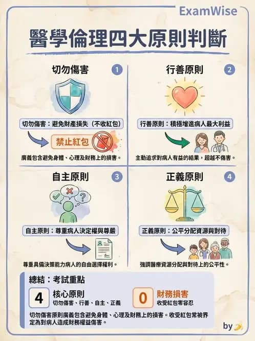 物治 - 醫學倫理原則應用 - AI 圖文解析預覽