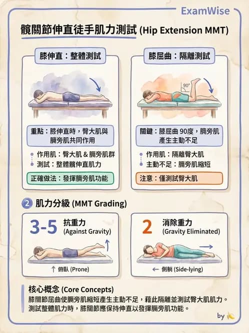 物治 - 下肢徒手肌力測試 - AI 圖文解析預覽