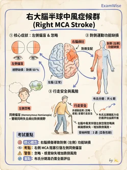 物治 - 腦中風感覺知覺與認知 - AI 圖文解析預覽