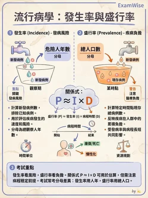 物治 - 流行病學與健康篩檢 - AI 圖文解析預覽